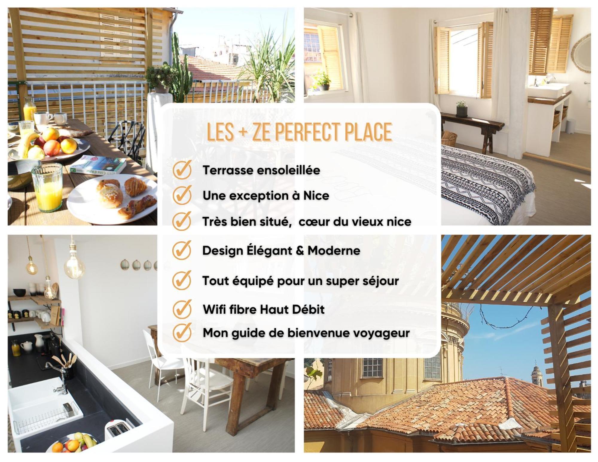 Ze Perfect Place - Vieux Nice - Exceptionnel Appartement - Calme Et Terrasse Avec Vues Luaran gambar