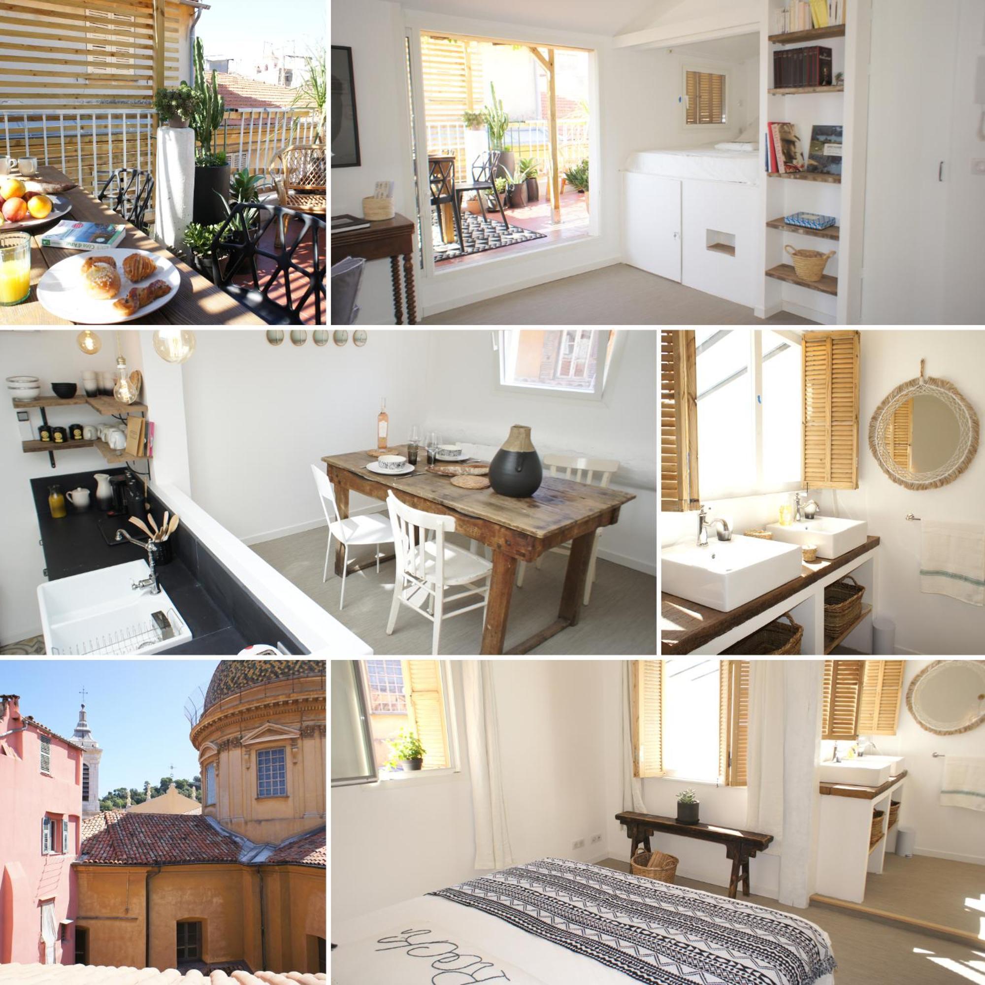 Ze Perfect Place - Vieux Nice - Exceptionnel Appartement - Calme Et Terrasse Avec Vues Luaran gambar